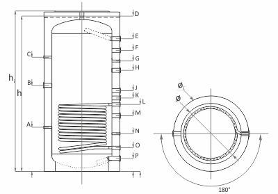 Детальное изображение Буферная емкость Sunsystem PR 800 в интернет-магазине THERM.BY