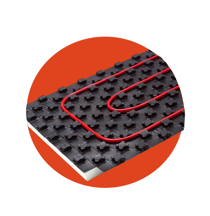 Теплоизоляция и крепление теплого пола