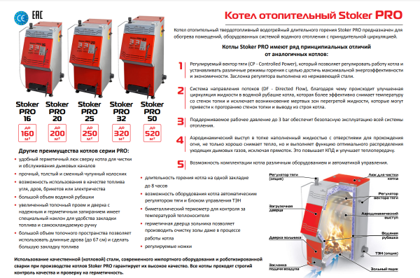 Детальное изображение Твердотопливный котел Stoker PRO 50 в интернет-магазине THERM.BY