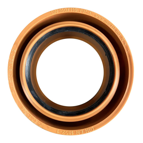 Детальное изображение Переходник DN 160/110 мм наружный для срезанной трубы Airfit арт. 160110KG в интернет-магазине THERM.BY