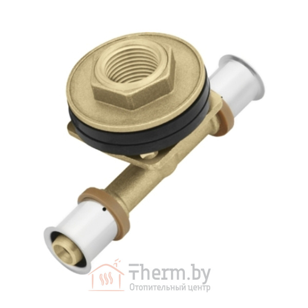 Детальное изображение Пресс тройник латунный 16 х 2.0 х 1/2" внутренняя резьба для перегородок KAN-Therm арт. 1009258012 в интернет-магазине THERM.BY