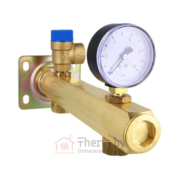 Детальное изображение Группа безопасности для бойлера BSB 620 с подключением расширительного бака 6.0 bar 3/4"ВР Afriso арт. 90 620 00 в интернет-магазине THERM.BY