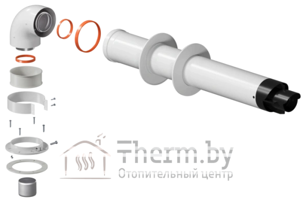 Детальное изображение Комплект дымохода универсальный KRATS (KTS-01-075) в интернет-магазине THERM.BY