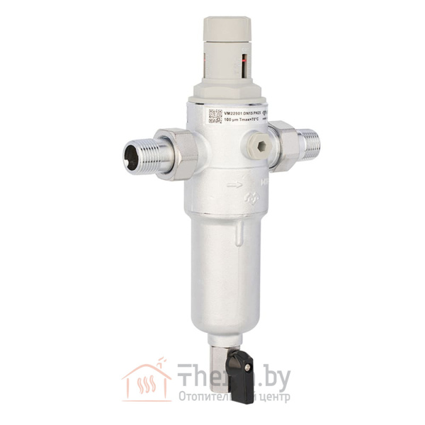 Детальное изображение Фильтр с редуктором промывной для для ГВС и ХВС 100 мкм 1/2" НР Varmega арт. VM22901 в интернет-магазине THERM.BY