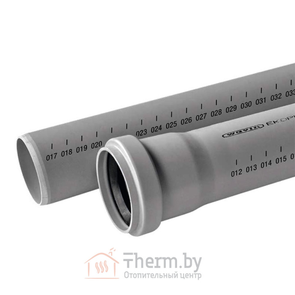 Детальное изображение Труба ПВХ для внутренней канализации OPTIMA Wavin 50 х 3.0 х 1500 мм арт. 106052048 в интернет-магазине THERM.BY