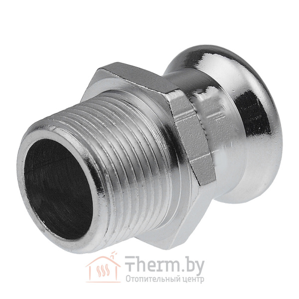 Детальное изображение Пресс ниппель 28 х 1" наружная резьба KAN-therm Inoх нержавеющая сталь арт. 1609045012 в интернет-магазине THERM.BY