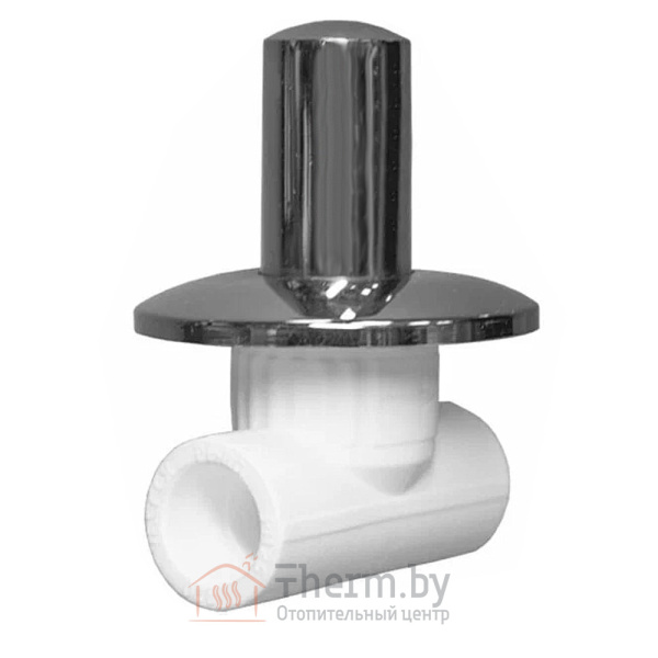 Детальное изображение Кран вентильный под штукатурку ПП 20 мм белый VALFEX в интернет-магазине THERM.BY