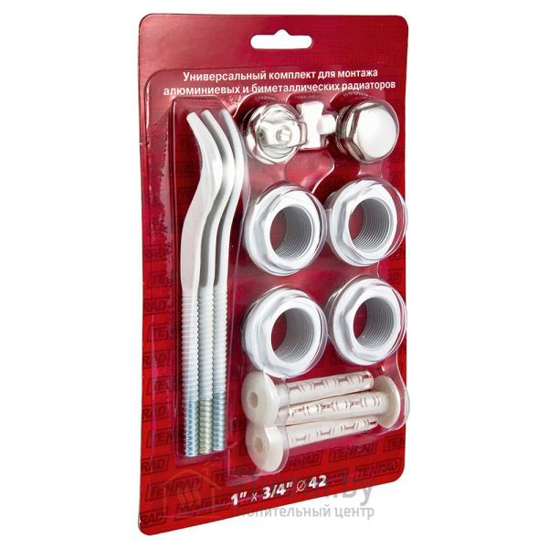 Детальное изображение Комплект футорок 3/4" с креплением для монтажа радиаторов SMS в интернет-магазине THERM.BY