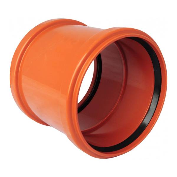 Детальное изображение Муфта двухраструбная KGMM 200 мм для наружной канализации Ostendorf в интернет-магазине THERM.BY