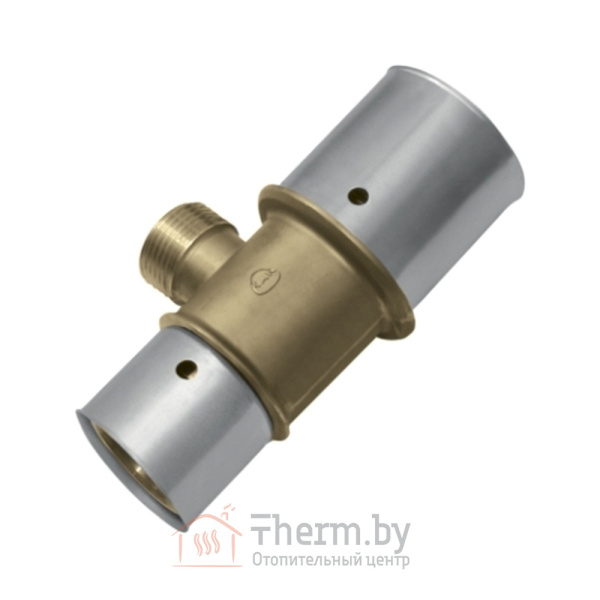 Детальное изображение Пресс тройник латунный 63 х 4.5 х 1" х 50 х 4.0 наружная резьба KAN-Therm арт. 1009259009 в интернет-магазине THERM.BY