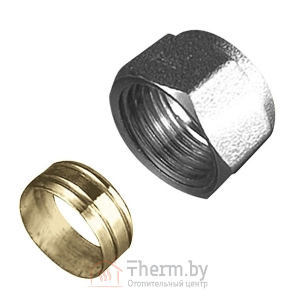 Детальное изображение Гайка и втулка зажимная 1/2 для медной трубки DN 15, KAN-therm в интернет-магазине THERM.BY