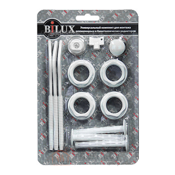 Детальное изображение Комплект футорок для радиаторов 1/2" с креплением BILUX в интернет-магазине THERM.BY