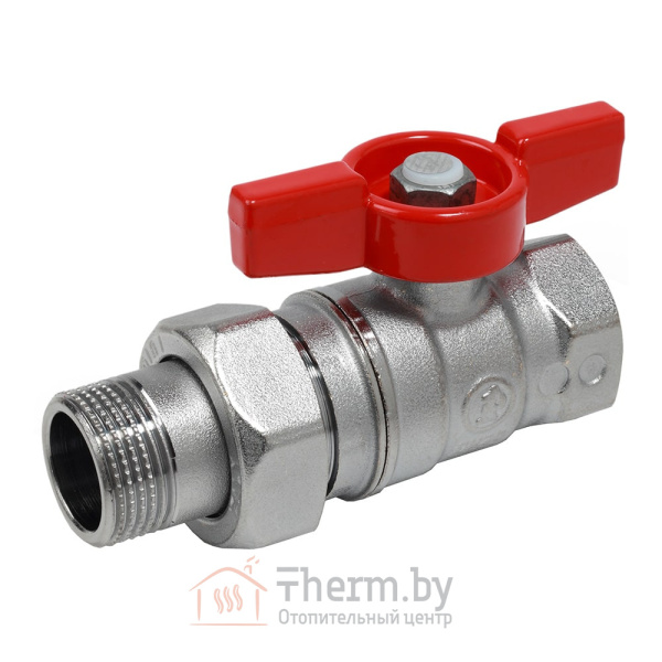 Детальное изображение Кран шаровой прямой с американкой 1" Giacomini R259D арт. R259X007 в интернет-магазине THERM.BY