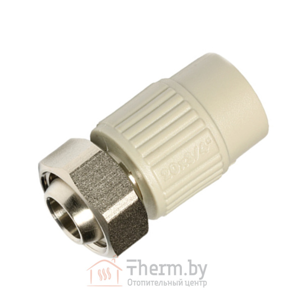 Детальное изображение Евроконус полипропилен с накидной гайкой 20 х 3/4"  Wawin Ekoplastik Чехия в интернет-магазине THERM.BY