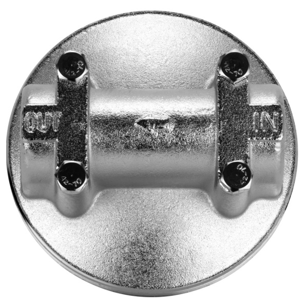 Детальное изображение Магистральный фильтр из нержавеющей стали для холодной и горячей воды Аквабрайт 1/2" АБФ-НЕРЖ-12 в интернет-магазине THERM.BY