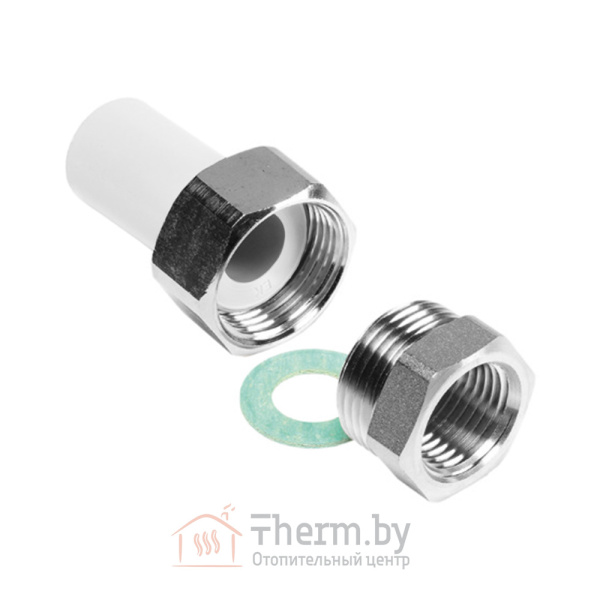 Детальное изображение Разборное соединение ПП белое 32 х 1" ВР Wavin Ekoplastik Чехия в интернет-магазине THERM.BY