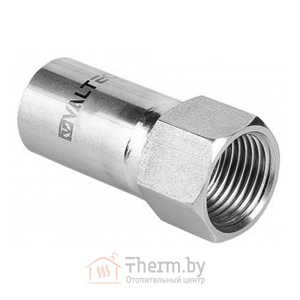 Детальное изображение Муфта безраструбная 15 х 3/4" внутренняя резьба Valtec нержавеющая сталь арт. VTi.907.I.001505 в интернет-магазине THERM.BY