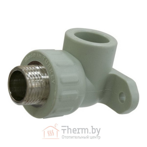 Детальное изображение Угол ПП с креплением 20 х 1/2" НР Aquapipe в интернет-магазине THERM.BY