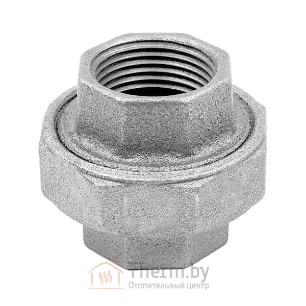 Детальное изображение Соединение разъемное прямое оцинкованное 1 1/4" ВР Trakya Dokum в интернет-магазине THERM.BY