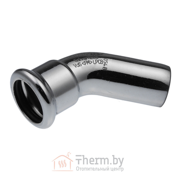 Детальное изображение Пресс угол 45° однораструбный 18 х 18 мм KAN-therm Steel оцинкованная сталь арт. 1509068024 в интернет-магазине THERM.BY