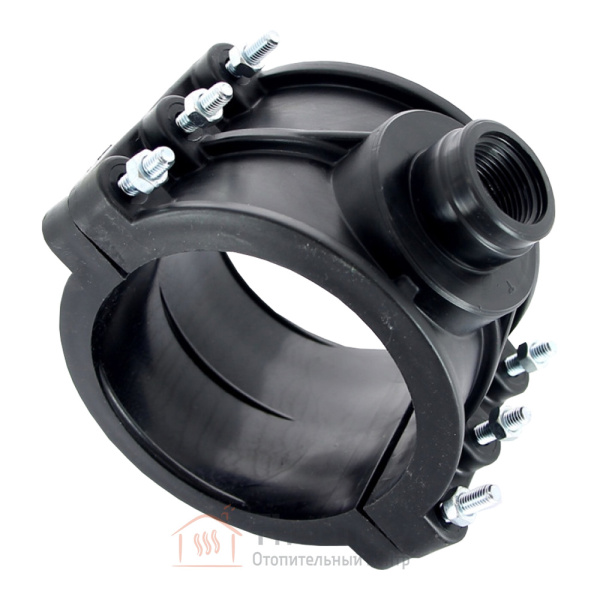 Детальное изображение Хомут пластиковый для врезки в трубу 125 х 1" ВР Unidelta в интернет-магазине THERM.BY