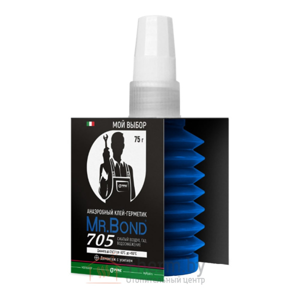 Детальное изображение Анаэробный клей герметик QuickSPACER® Mr.Bond 705 для резьбовых соединений 75 г синий в интернет-магазине THERM.BY