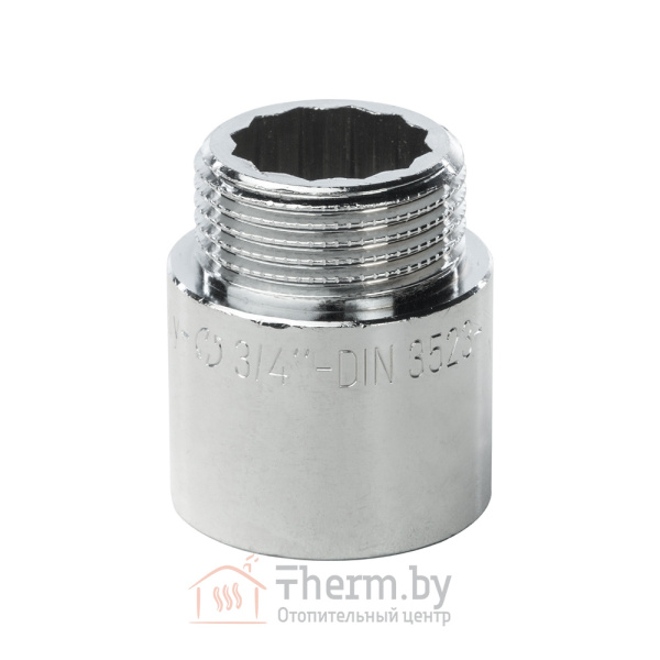Детальное изображение Удлинитель латунный 3/4" 25 мм хромированный General Fittings арт. 2600D8B052500A в интернет-магазине THERM.BY