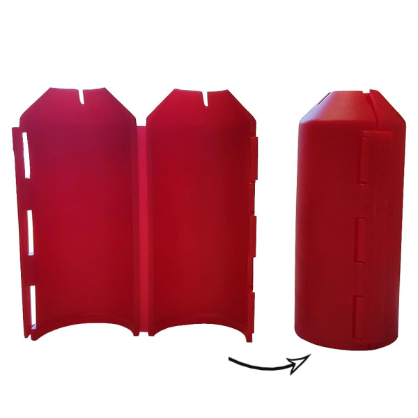 Детальное изображение Втулка разборная защитная на теплоизоляцию для труб 16-20 мм красная, РБ арт. в интернет-магазине THERM.BY