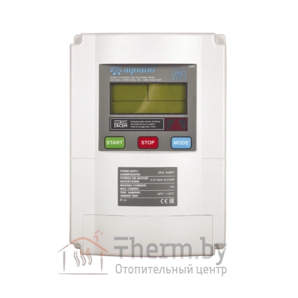 Детальное изображение Шкаф управления и защиты 3-х фазный (0,37-3кВт) UNO4.0T-1 Aquario в интернет-магазине THERM.BY