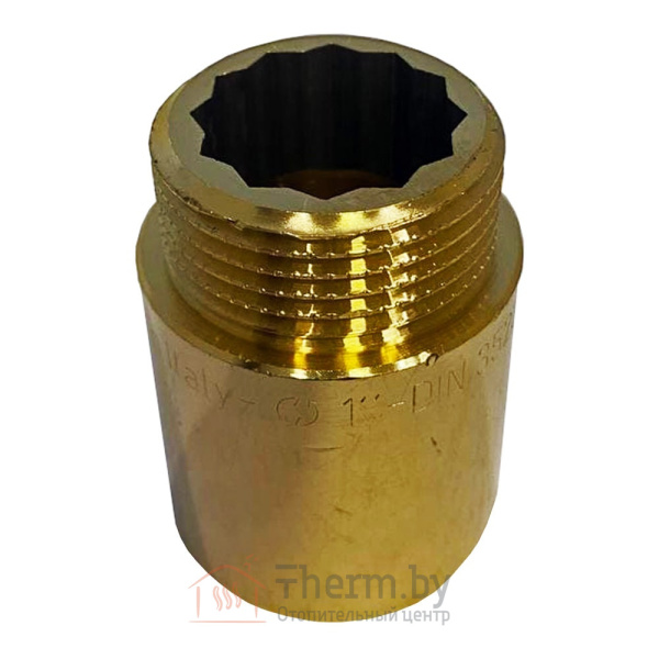 Детальное изображение Удлинитель латунный 1" 40 мм General Fittings арт. 2600D8R104000A в интернет-магазине THERM.BY