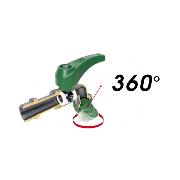 Детальное изображение Кран садовый шаровой 1/2" SPIN 131 Itap арт. 1310012 в интернет-магазине THERM.BY