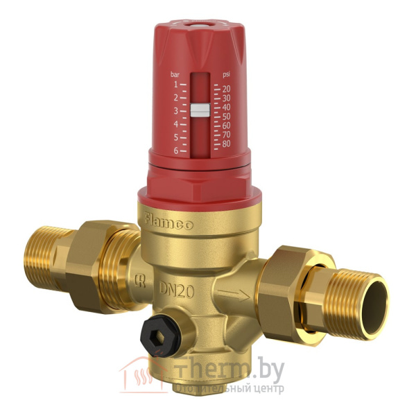 Детальное изображение Редуктор давления мембранный Flamco Prescor PRV 3/4" DN20 (1.0-6.0 бар PN25) арт. FL 27461 в интернет-магазине THERM.BY