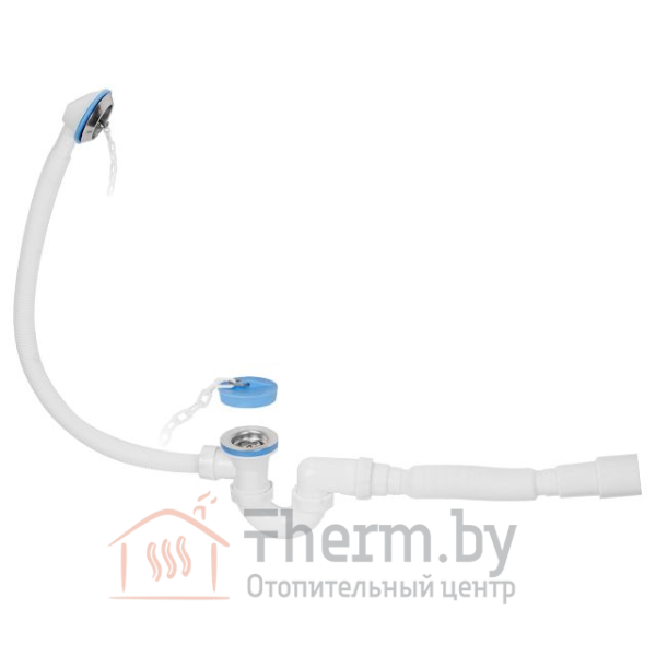 Детальное изображение AVE129720 / Сифон для ванны U-образный, с переливом, с гиб. трубкой 40/50, AV Engineering в интернет-магазине THERM.BY