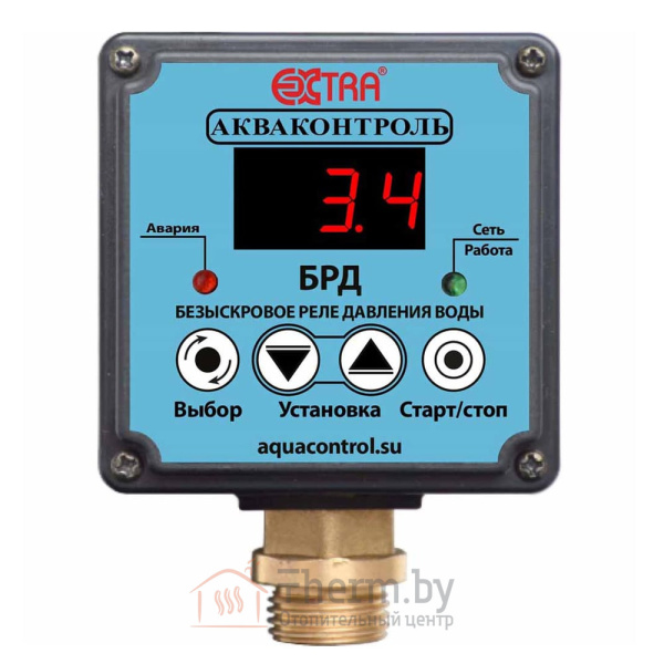 Детальное изображение Безыскровое реле давления воды БРД-10 2.5 кВт Акваконтроль в интернет-магазине THERM.BY