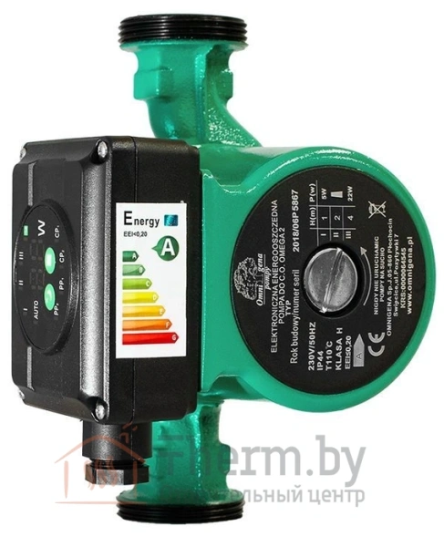 Детальное изображение Циркуляционный насос Omnigena OMEGA 2TYP 25/40 AUTO 180 в интернет-магазине THERM.BY