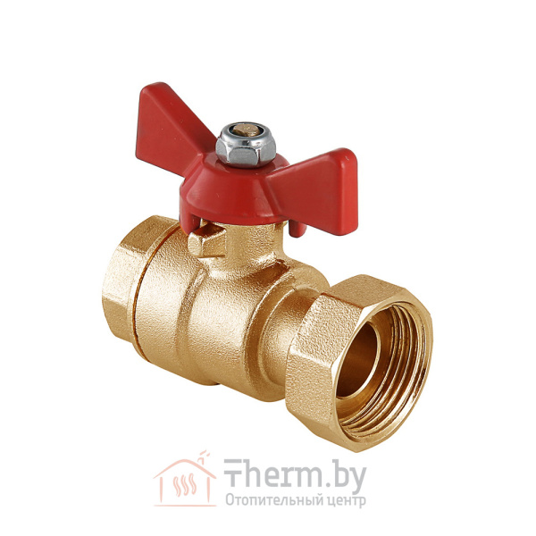 Детальное изображение Кран шаровой с накидной гайкой 1/2" х 1/2" ВР Tiemme арт. 2260002 в интернет-магазине THERM.BY