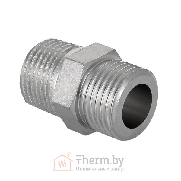 Детальное изображение Ниппель из нержавеющей стали 1/2" Valtec арт. VTi.582.I.0404 в интернет-магазине THERM.BY