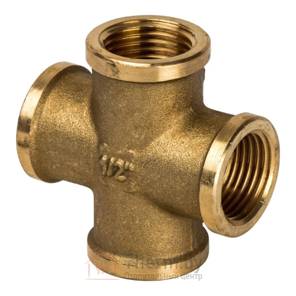 Детальное изображение Крестовина латунная ВР 1/2" General Fittings арт. 270036H040000A в интернет-магазине THERM.BY