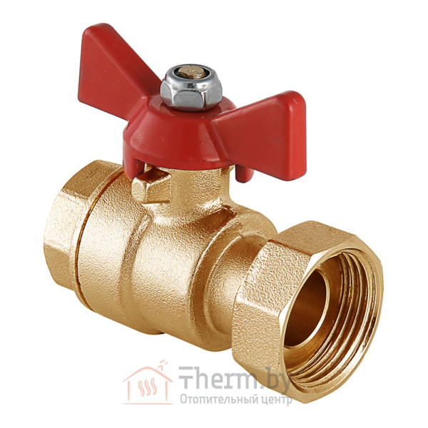 Детальное изображение Кран шаровой с накидной гайкой 1" х 1 ВР Tiemme арт. 2260003 в интернет-магазине THERM.BY