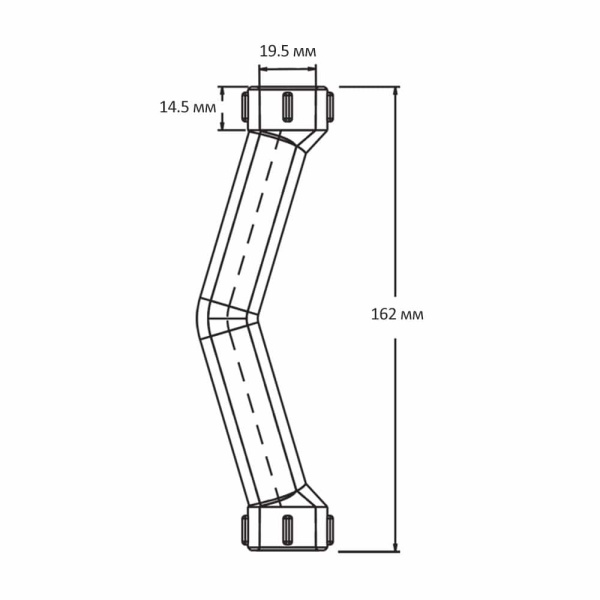 Детальное изображение Обвод ПП 20 мм раструбный Aquapipe в интернет-магазине THERM.BY