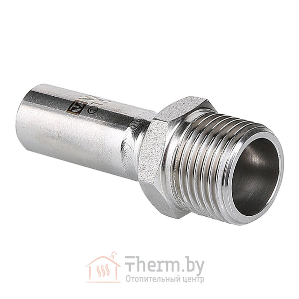 Детальное изображение Ниппель безраструбный 22 х 3/4" наружная резьба Valtec нержавеющая сталь арт. VTi.906.I.002205 в интернет-магазине THERM.BY