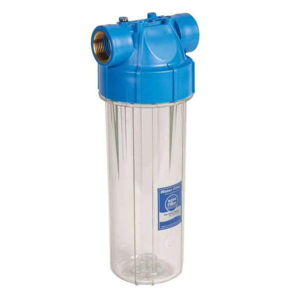 Детальное изображение Магистральный фильтр для очистки воды 1/2" ВН AquaFilter FHPR12-B1-AQ с картриджем в интернет-магазине THERM.BY