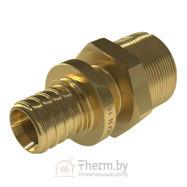Детальное изображение Соединитель латунный KAN-therm UltraLine 16 мм х R1/2" НР арт. 2509045001 в интернет-магазине THERM.BY