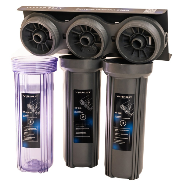 Детальное изображение Трехступенчатая система очистки воды VIRMUT АНТИЖЕЛЕЗО в интернет-магазине THERM.BY
