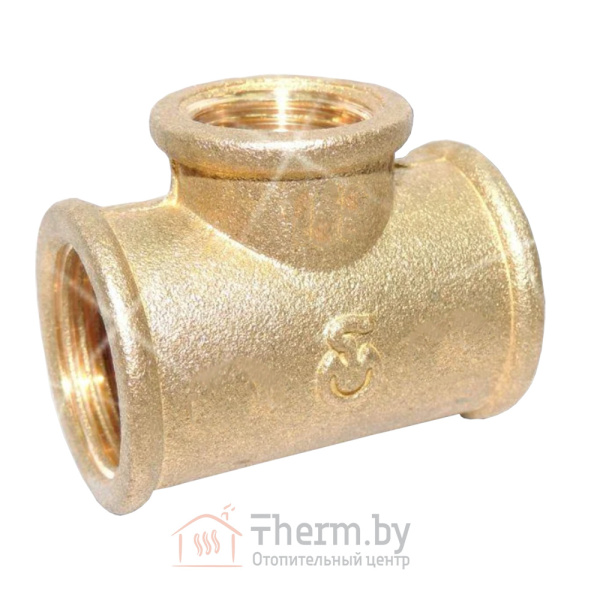 Детальное изображение Тройник переходной латунный ВР 1 1/4" x ВР 1/2" x 1 1/4" ВР  Цветлит арт. ZW50091 в интернет-магазине THERM.BY