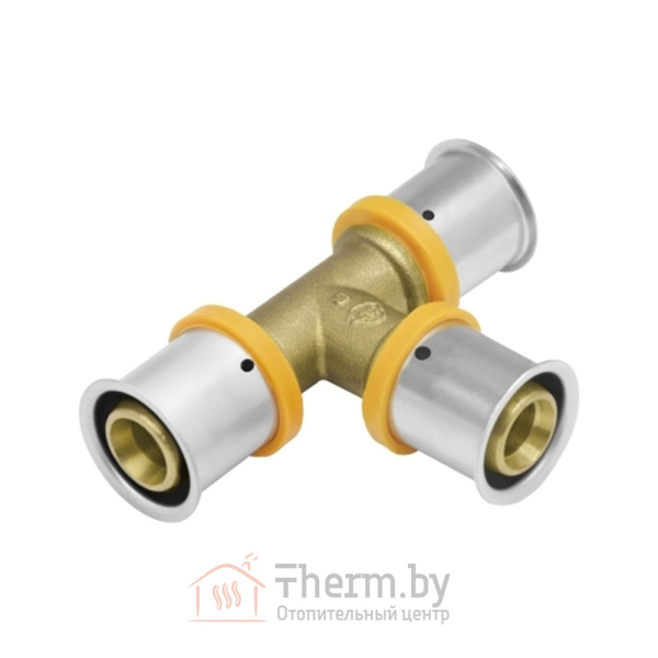 Детальное изображение Пресс тройник латунный 25 х 2.5 KAN-Therm арт. 1009257152 в интернет-магазине THERM.BY