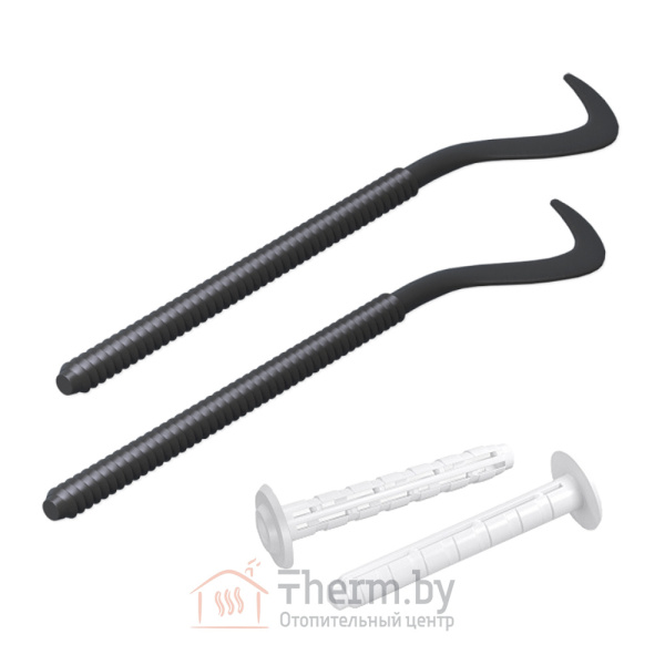 Детальное изображение Комплект креплений для радиатора черный 7 х 170 мм Royal Thermo в интернет-магазине THERM.BY