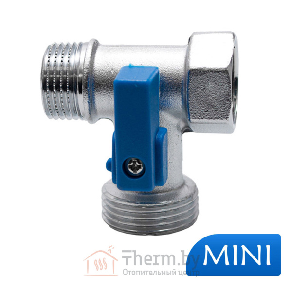 Детальное изображение Кран шаровой трехпроходной MINI 1/2 НР х 1/2 ВР х 3/4 НР Fornara арт. 128D-E-RTBO в интернет-магазине THERM.BY