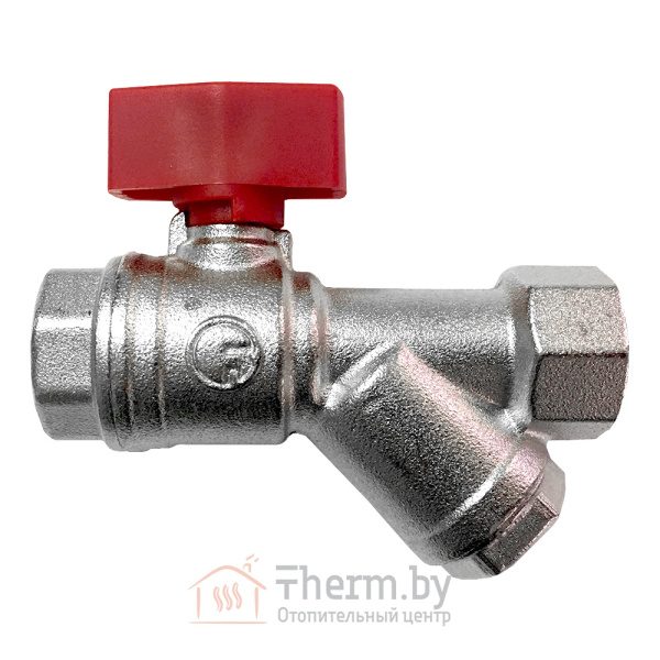 Детальное изображение Кран шаровой проходной с фильтром 1/2"ВР Fornara арт. 126D-D-ITRO в интернет-магазине THERM.BY