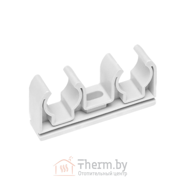 Детальное изображение Опора ПП двойная белая 20 х 2 Wavin Ekoplastik Чехия в интернет-магазине THERM.BY